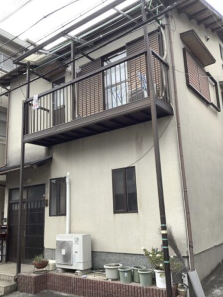 神戸市垂水区にて屋根・外壁塗装の施工前写真
